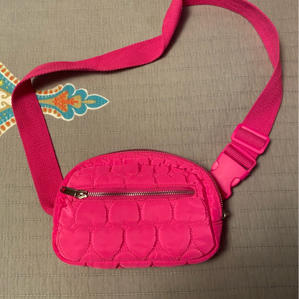 Wild Fable pink heart crossbody bum bag